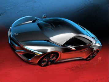 Honda NSX Concept design sketch