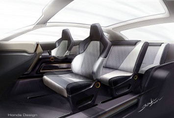 Honda Vision XS-1 Concept Interior Design Sketch