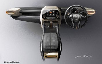 Honda Vision XS-1 Concept Interior Design Sketch