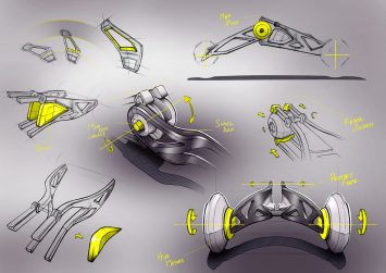 Husqvarna Alpha Trike Concept Design Sketches