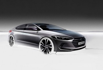 Hyundai Elantra Design Sketch
