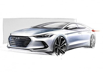 Hyundai Elantra Design Sketch