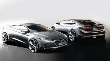 Hyundai Elantra Design Sketches