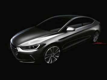 Hyundai Elantra Preview Design Sketch