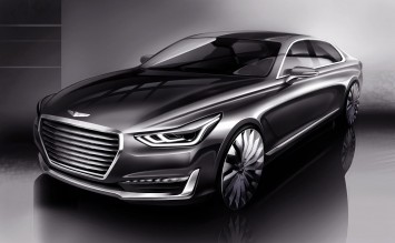 Hyundai Genesis G90 - Design Sketch Render