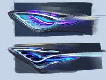 Hyundai i flow Concept Light Design Sketch