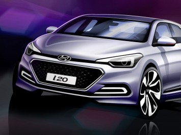 Hyundai i20 - Design Sketch detail