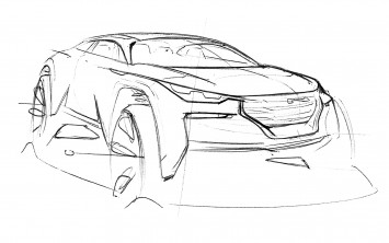 Hyundai Intrado Concept Design Sketch