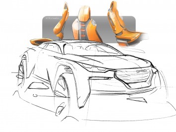 Hyundai Intrado Concept Design Sketches