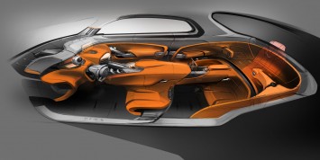 Hyundai Intrado Concept Interior Design Sketch