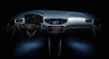Hyundai Ioniq Concept Interior Design Sketch render