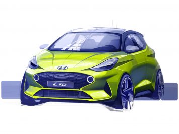 Hyundai new i10 Design Sketch Render