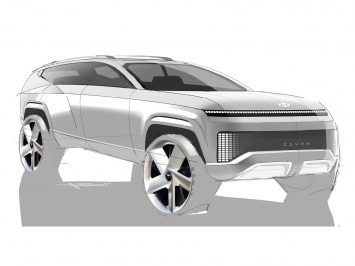 Hyundai Seven Concept Design Sketch