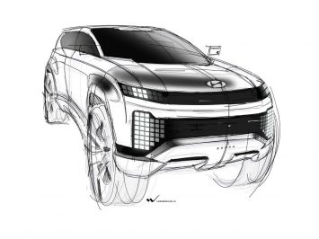 Hyundai Seven Concept Design Sketch by Lee Woo Hyun