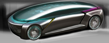 IAAD Pininfarina Molly Concept - Design Sketch Render