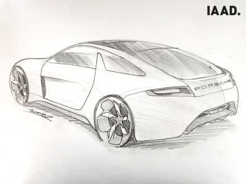 IAAD Porsche 928 Design Sketch by Mizrahi Tamir