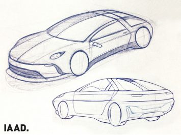 IAAD Porsche 928 Design Sketches by Onozaki Haruka