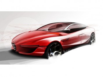 IED Alfa Romeo Gloria Concept Design Sketch
