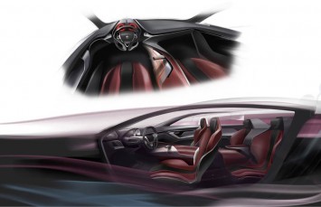 IED Alfa Romeo Gloria Concept Interior Design Sketch