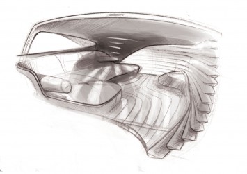 IED Mahindra Core Concept - Interior Design Sketch