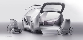 IED Pininfarina Entity and Companion Concept - Design Sketch Render