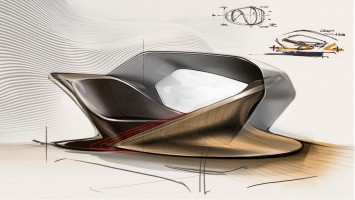 IED Shiwa Concept - Interior Design Sketch Render
