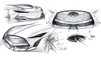 Infiniti Q Inspiration Concept Design Sketches