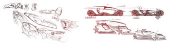 ISD Rubika Pininfarina Bipolari Concept - Design Sketch Sketches