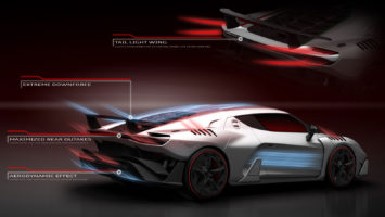 Italdesign ZeroUno Concept Aerodynamics Design Sketch Render