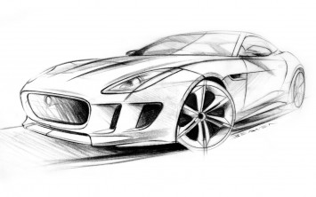 Jaguar C-X16 Concept Design Sketch