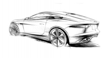 Jaguar C-X16 Concept Design Sketch