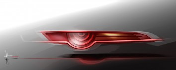 Jaguar C-X16 Concept Tail light Design Sketch