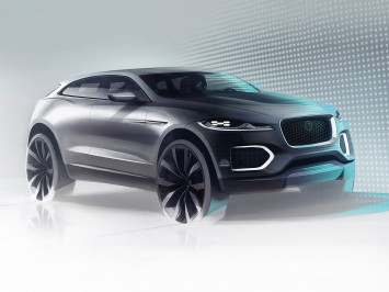 Jaguar C-X17 Concept design Sketch