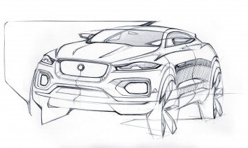 Jaguar C-X17 Concept design Sketch