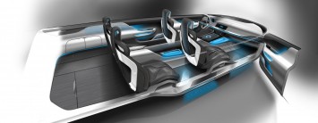 Jaguar C-X17 Concept - Interior Design Sketch