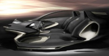Jaguar C X75 Concept Interior Design Sketch