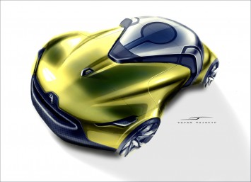 Jaguar Concept design sketch by Yovan Vujacic