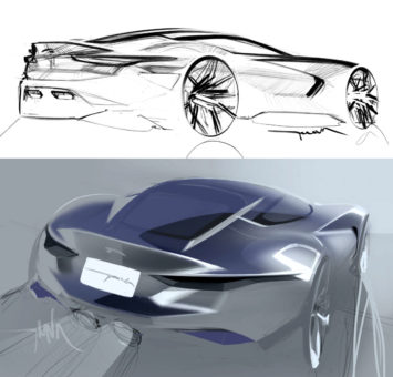 Jaguar Concept Design Sketches by Thomas Stephen Smith