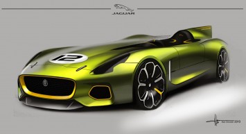 Jaguar D-Type design sketch by Alan Derosier