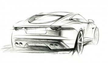 Jaguar F Type Coupe Design Sketch
