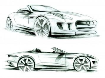 Jaguar F-Type - Design Sketches