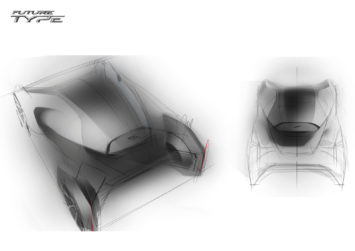 Jaguar Future Type Concept Design Sketches