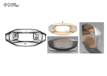 Jaguar Future Type Sayer Steering Wheel Design Sketch