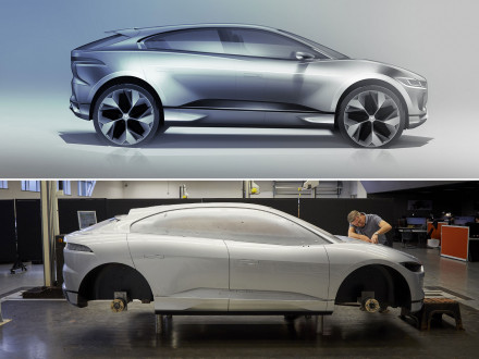 Jaguar creates I-PACE Clay Model for Scotland