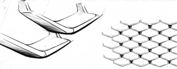 Jaguar Project 7 Concept - Grille detail design sketches