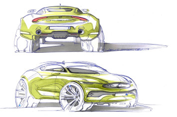 Jaguar SUV Concept Design Sketch by Denis Zhuravlev