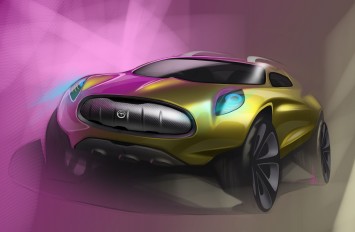 Jaguar SUV Concept Design Sketch by Mike McGee
