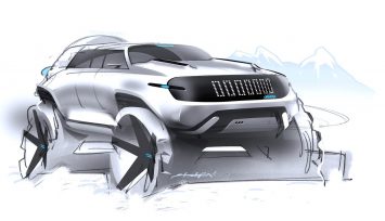Jeep Concept Design Sketch by Kia designer Sebestyen Marcell