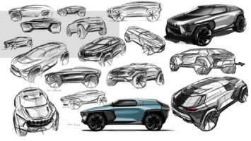 Jeep E PIC Concept by Kefeng Liu Design Sketches