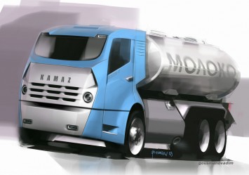 KamAZ MoLoKo Truck Concept Design Sketch by Vadim Gousmanov